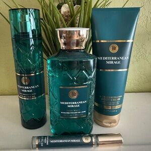 NEW BBW (4) PC MEDITERRANEAN MIRAGE BODY CARE SET